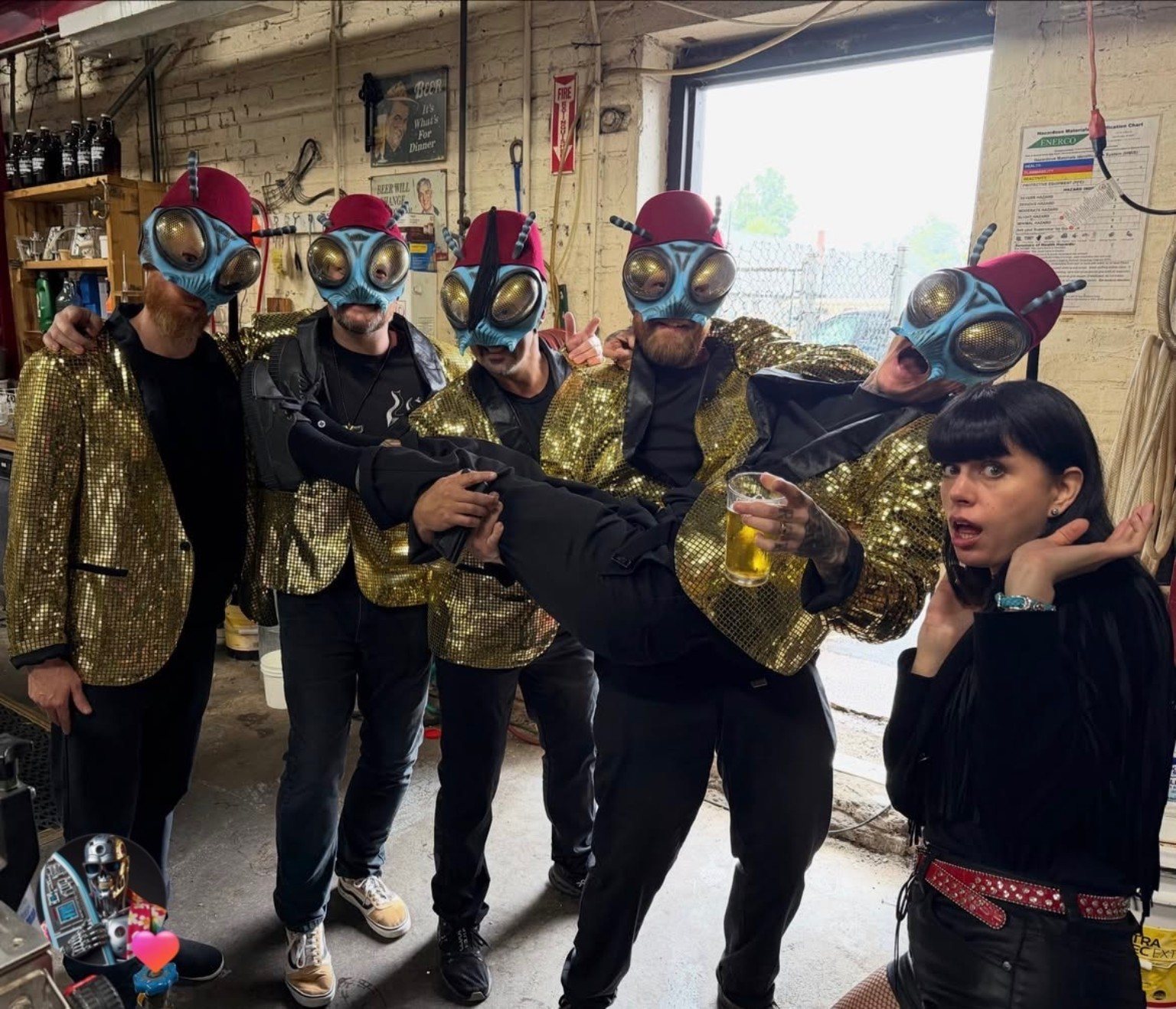 The Sci-Flies backstage